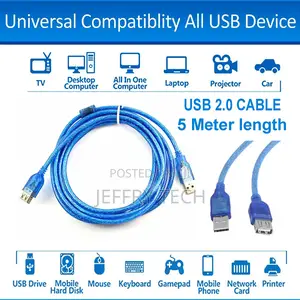 Usb 2.0 Male to Female Extension Cable 5 Meter Length