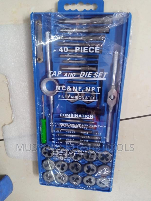 40pcs Alloy Tap and Die Tools Set Combination Thread Taps - thumbnail 3