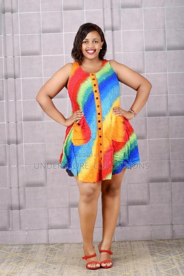 Fancy Multi Color Swing Dress - main view