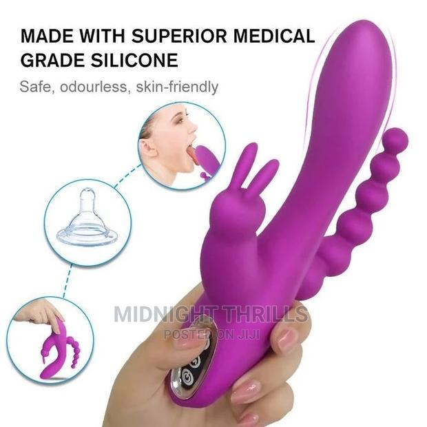 Andromine 3 in 1 Rabbit Vibrator - thumbnail 2