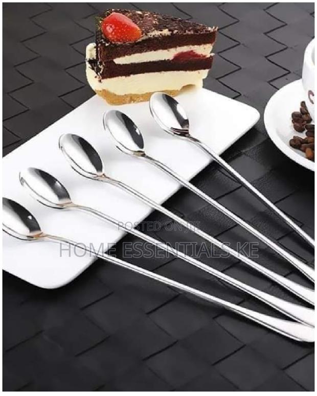 6pcs Long Teaspoons - main view