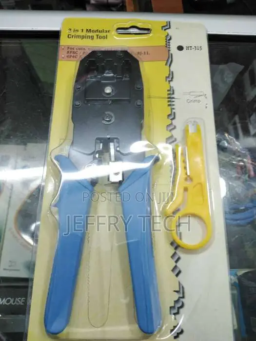 Crimping Tool & Wire Stripper For Networking RJ45 RJ11 RJ12
