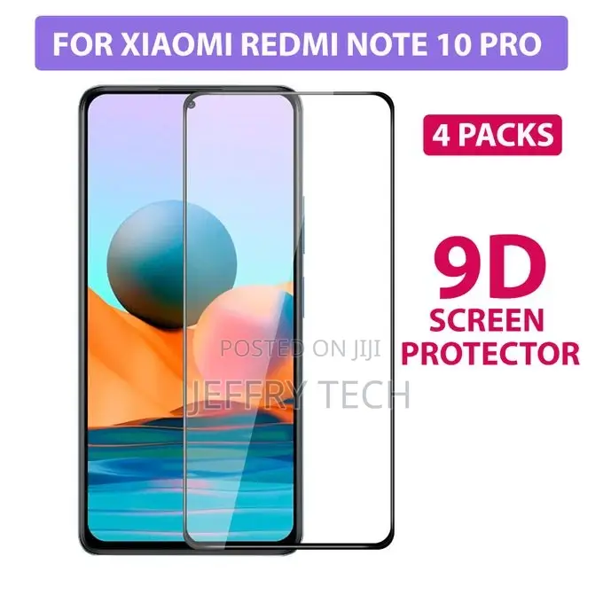 Xiaomi Redmi Note 10 PRO Full Glue 9D Tempered Glass Protec