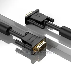Vention Vga (3+6) Male to Male Cable With Ferrite Cores 10me