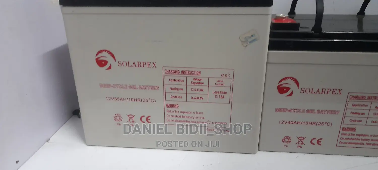Solarpex Valve Cycle Gel Battery 55ah 12v