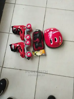 Red Skating Shoes Four Wheel""