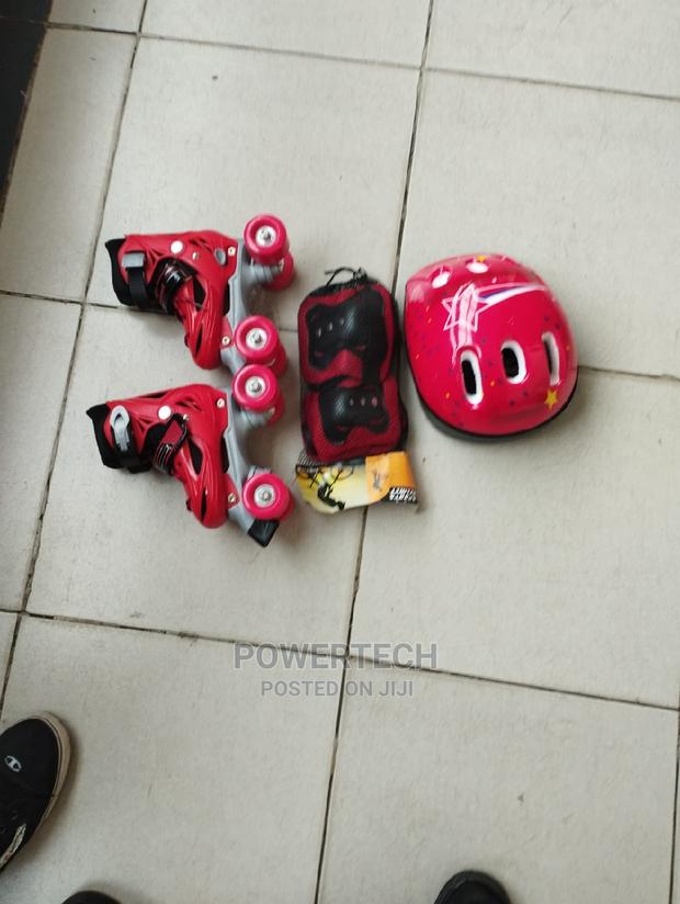 Red Skating Shoes Four Wheel"" - main view