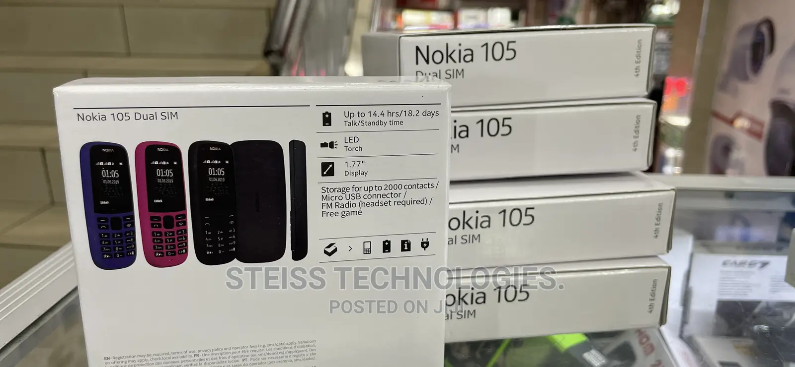 New Nokia 105 Black