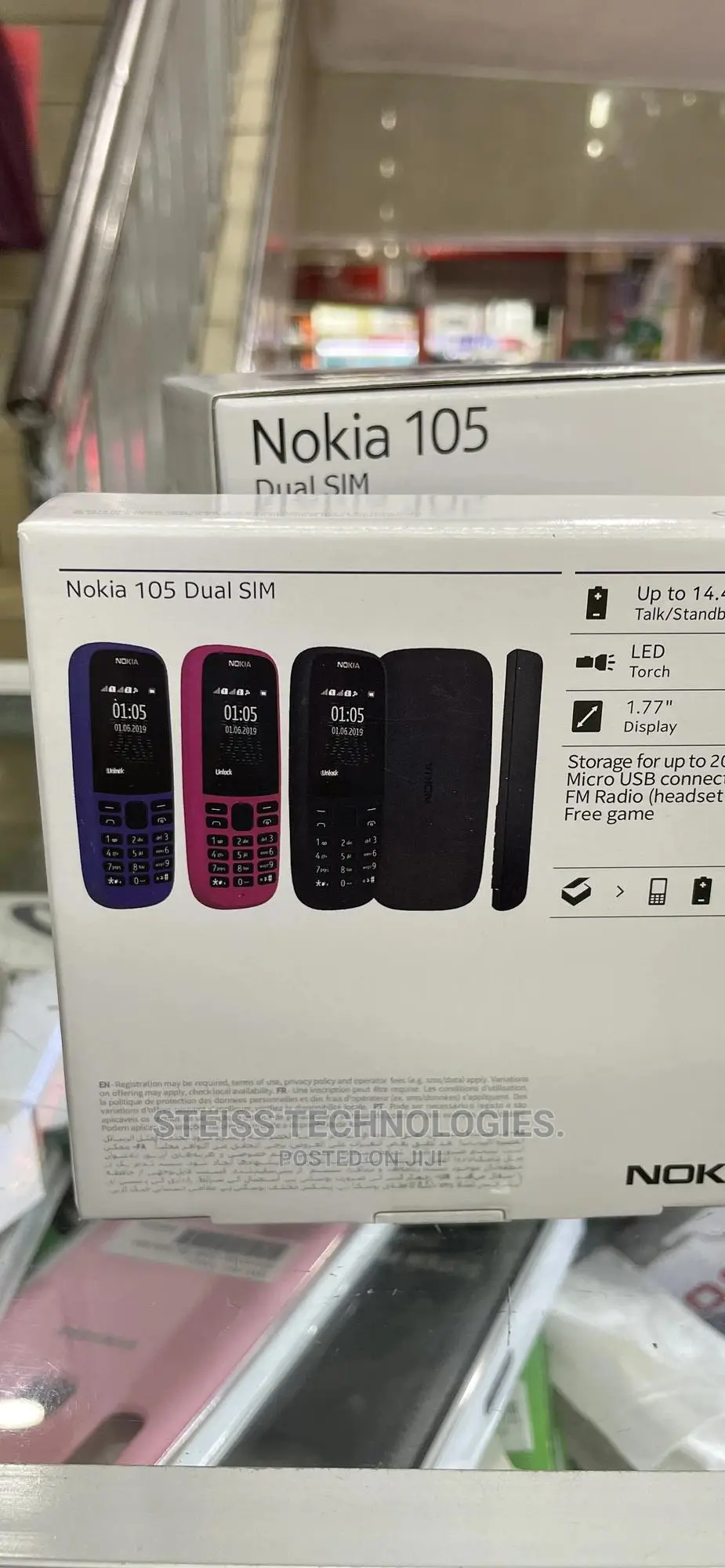 New Nokia 105 Black