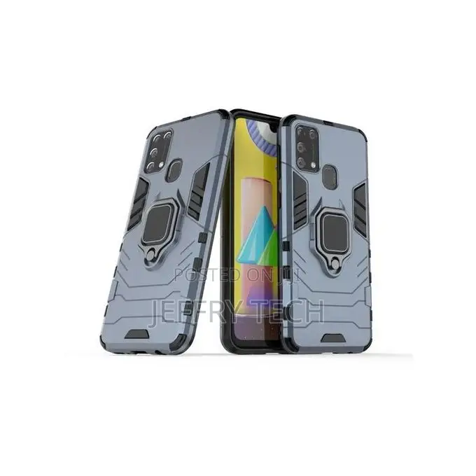 Ring Cover Phone Case for Samsung Galaxy M31 Blue
