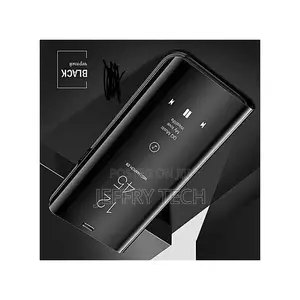 Clear View Case Cover for Samsung Galaxy A12 -Black