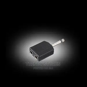 Mono to 2 Dual 6.35 Mm Female Y Splitter