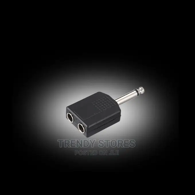 Mono to 2 Dual 6.35 Mm Female Y Splitter