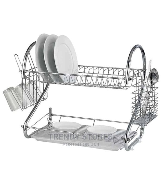 2 Layer Stainless Dish Drainer - main view