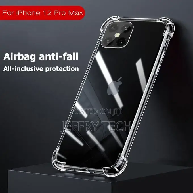 Clear Antishock Hard Back Cover for iPhone12 Pro Max