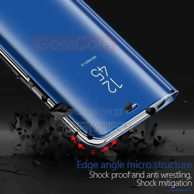 Smart Mirror Flip Phone Case for Samsung S8 Clear View Cover