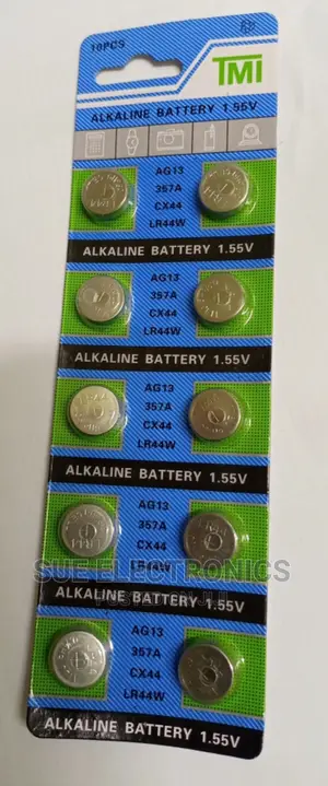 Ag13 Lr441.5v Alkaline Battery Cell Tmi