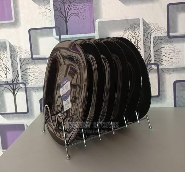 6pcs Black Square Luminac Plates - main view