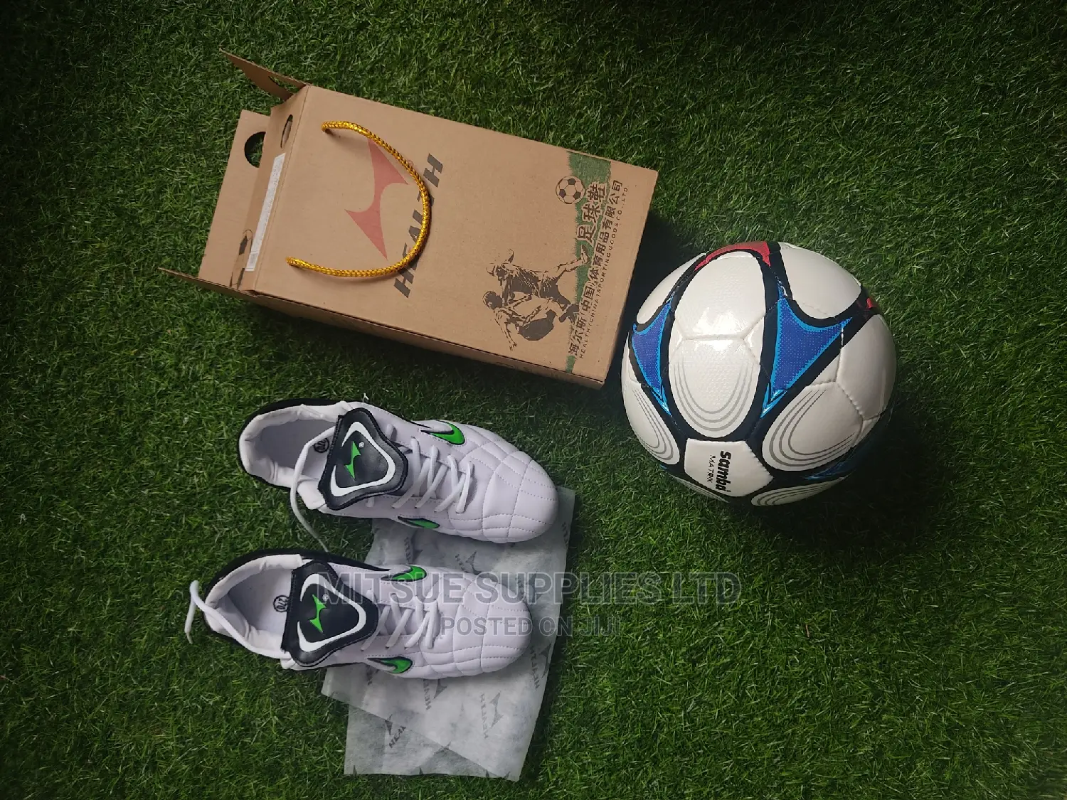 Samba Synthetic Football Size 5 With Health Football Boots