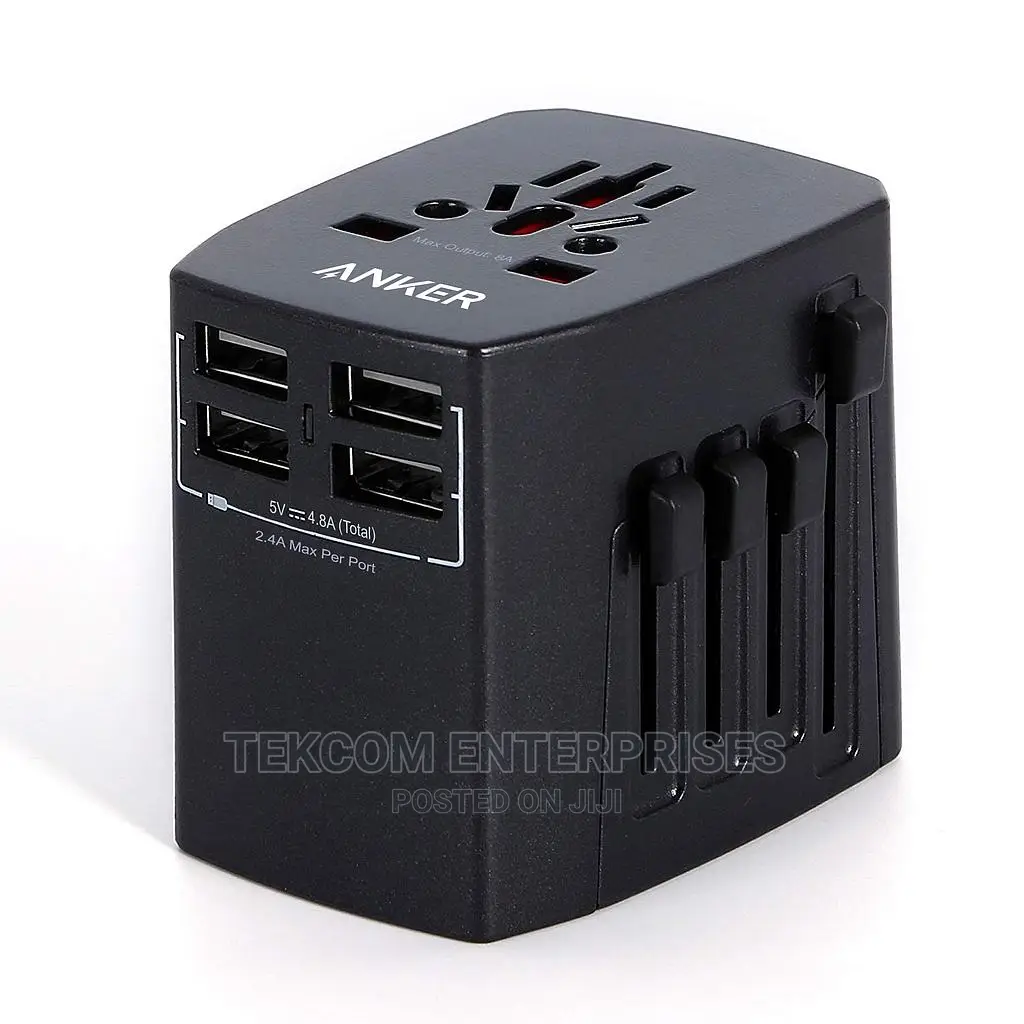 Anker Universal Travel Adapter With 4 Usb Ports