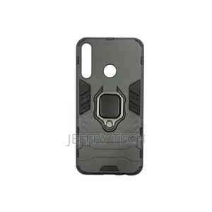 Ring Cover Phone Case for Huawei Y6p 2020 Black