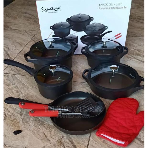 12pcs Heavy Aluminum Cookware - main view