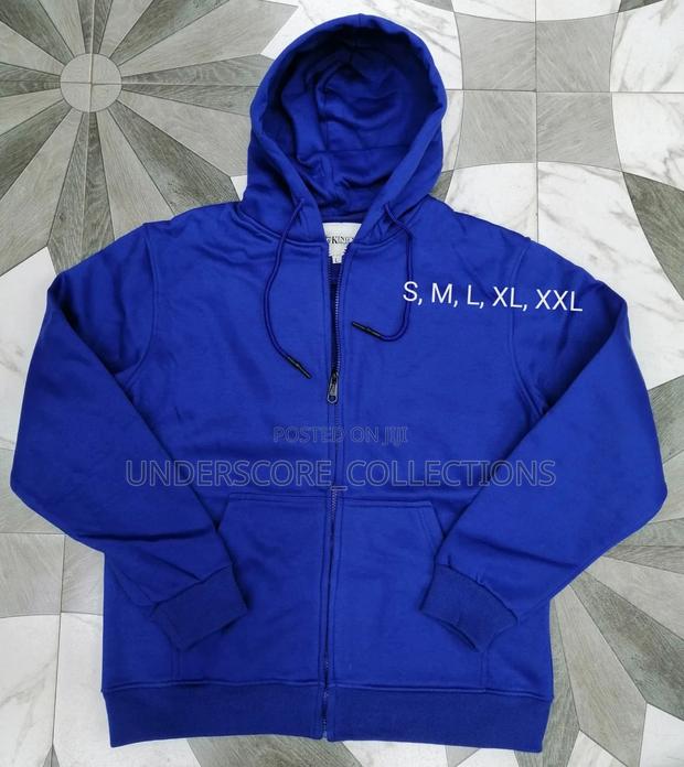 High Quality Plus Size Unisex Zipper Hoodies - thumbnail 4