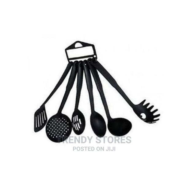 6 Piece Non-Stick Cooking Spoons Set - main view