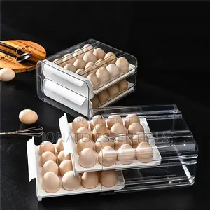 32pcs Egg Drawer Tray, Fridge Organizer, Egg Storage Box