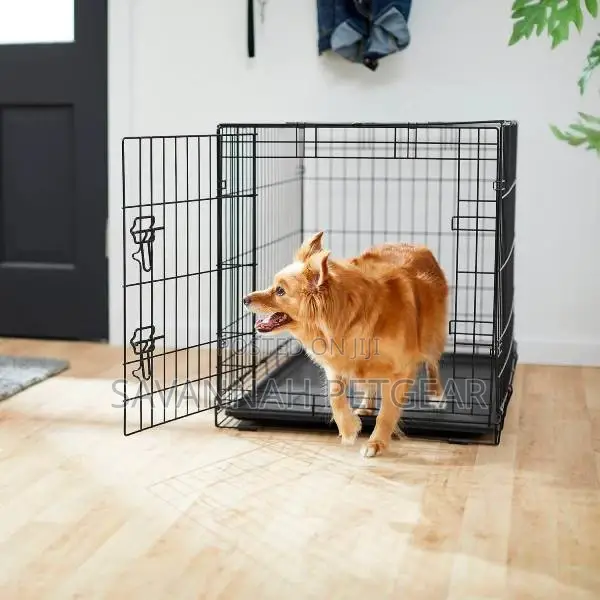 Fold Carry Collapsible Indoors Dog Crate Kennel - Small Size