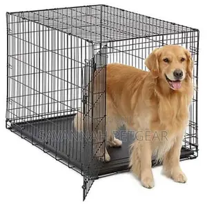Fold Carry Collapsible Indoors Dog Crate Kennel - Small Size