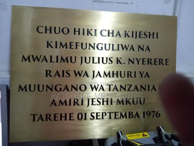 Engraved Brass Plates - main view