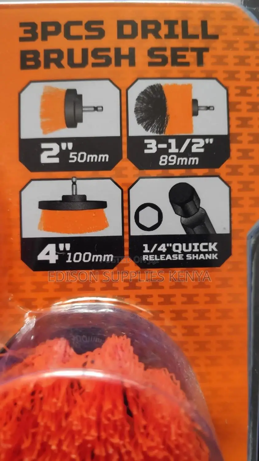 Drill Brush Set 3pcs Wokin Drill Powered Cleaning Brush Set