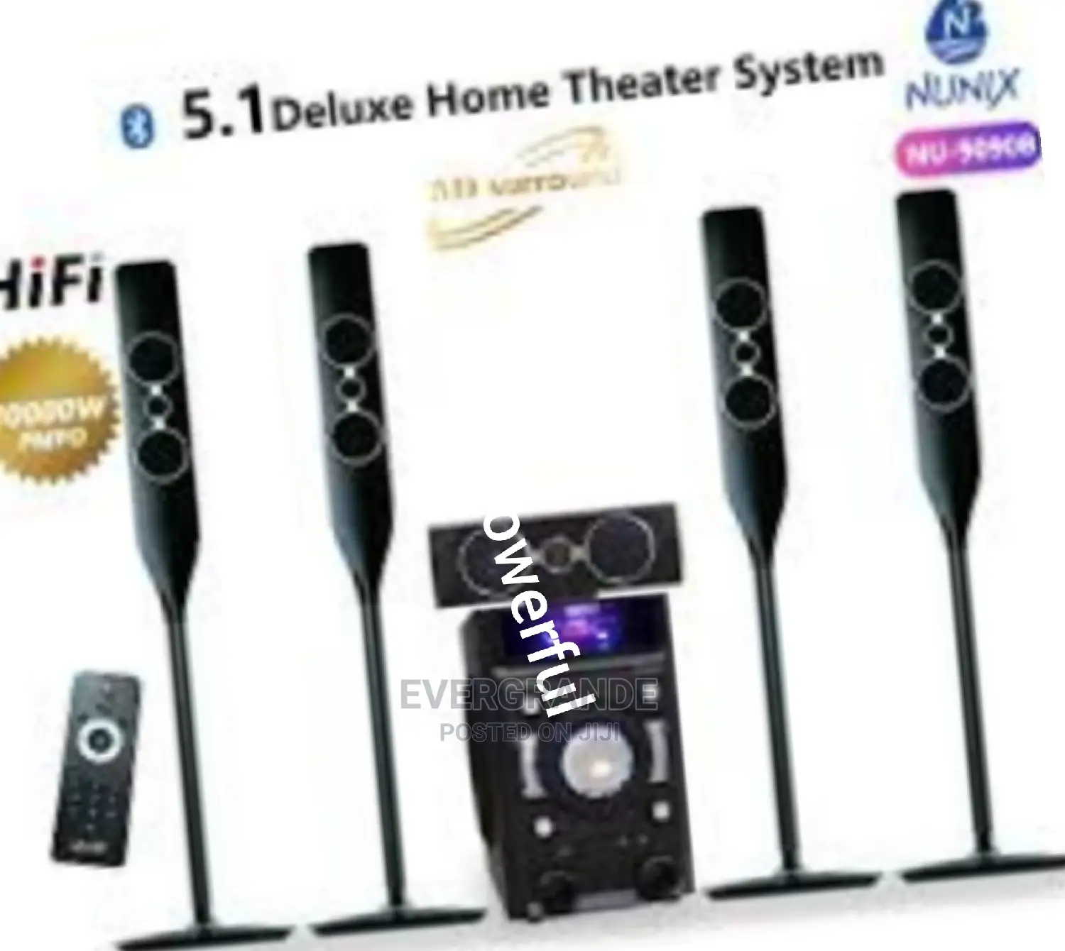 Nunix Home Theater Systems 5:1 30000 Watts