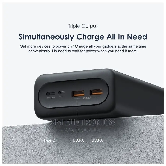 New Oraimo Powerbank 40,000mah 22.5W PD Ultra-High Capacity.