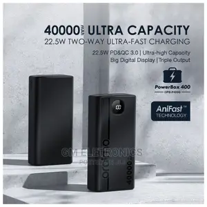 New Oraimo Powerbank 40,000mah 22.5W PD Ultra-High Capacity.
