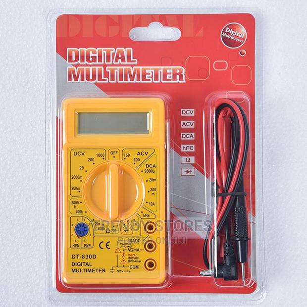Mini Digital Multimeter AC/DC Tester Voltmeter-Yellow