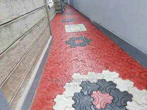Polished Coloured Cabro Pavers Patio