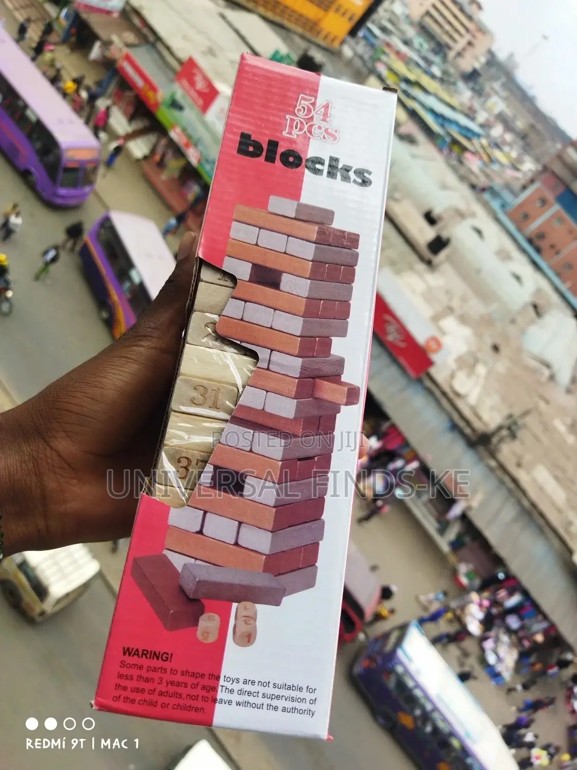 54pcs Jenga Blocks -Puzzle Game Wooden Blocks