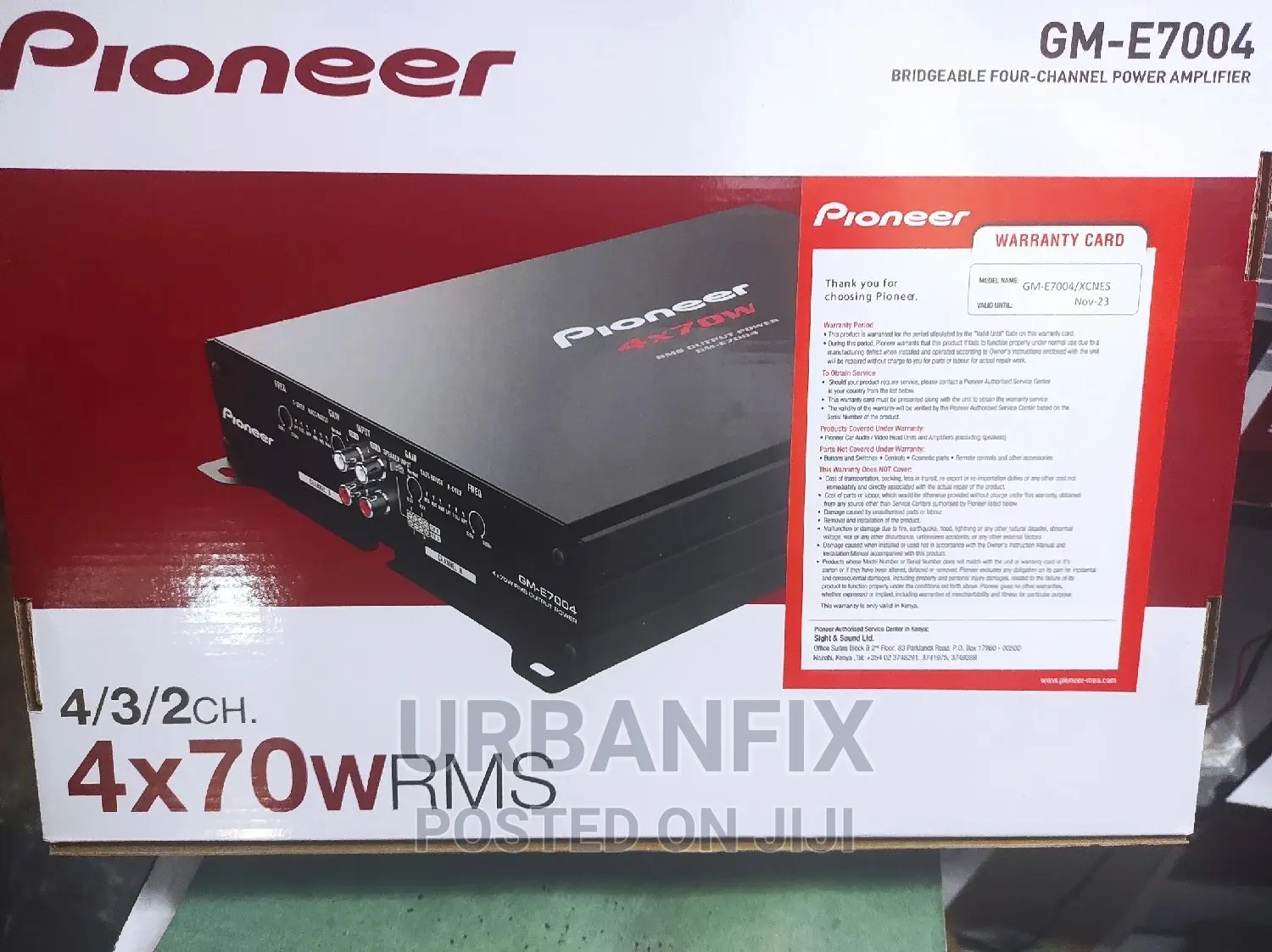 Pioneer Gm-E7004 4 Channel Amplifier
