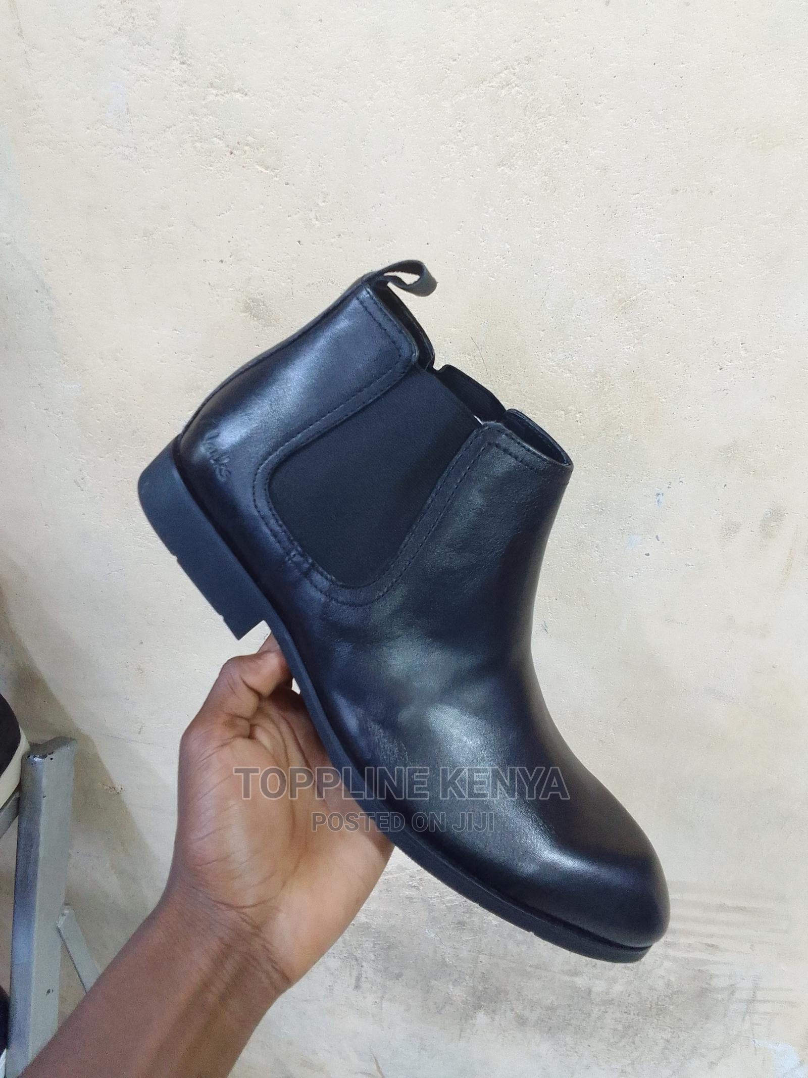 Clarks Genuine Leather Official Boots Black Mens Slipon Sho in Nairobi