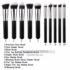 10pc Set Make Up Brushes