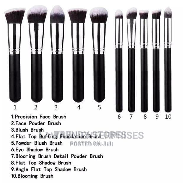 10pc Set Make Up Brushes - thumbnail 2