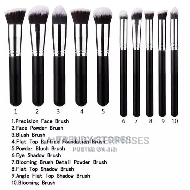 10pc Set Make Up Brushes