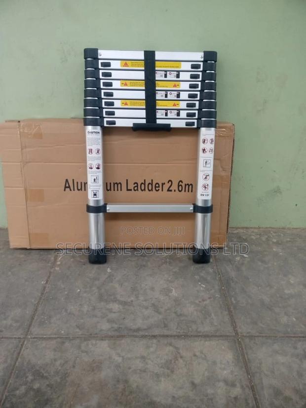 Single Aluminium Telescopic 2.7meters Ladder - main view