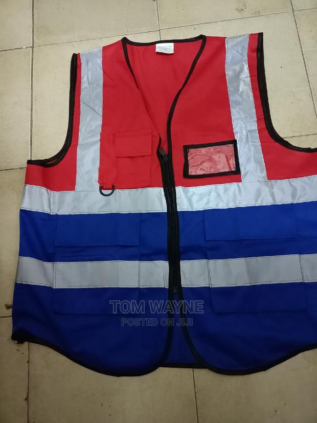 Red and Blue Reflector Jackets, Reflective Vest - main view