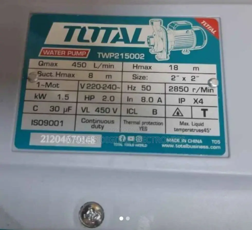 2hp Total Pump