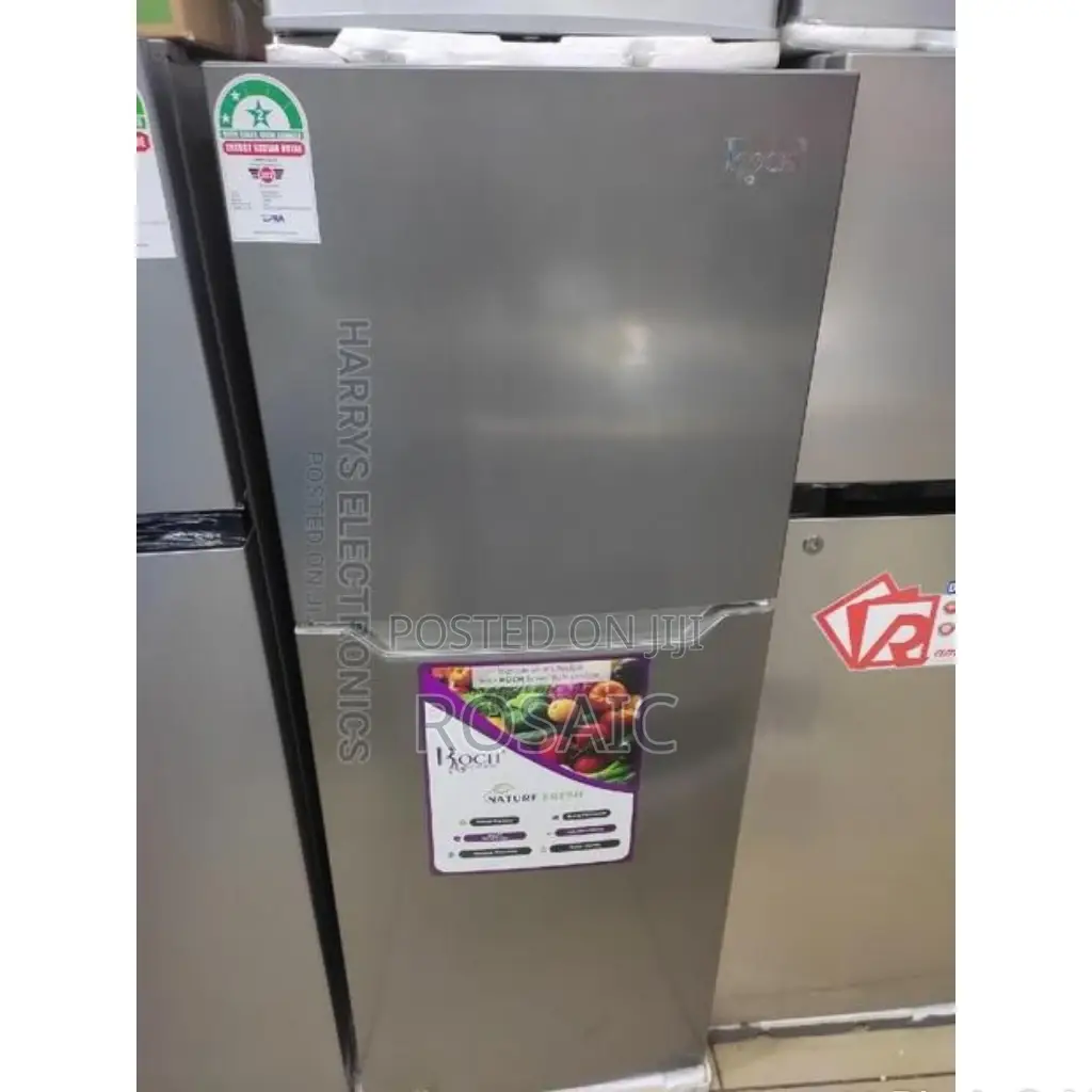 Roch 138l Double Door Fridge (Silver)