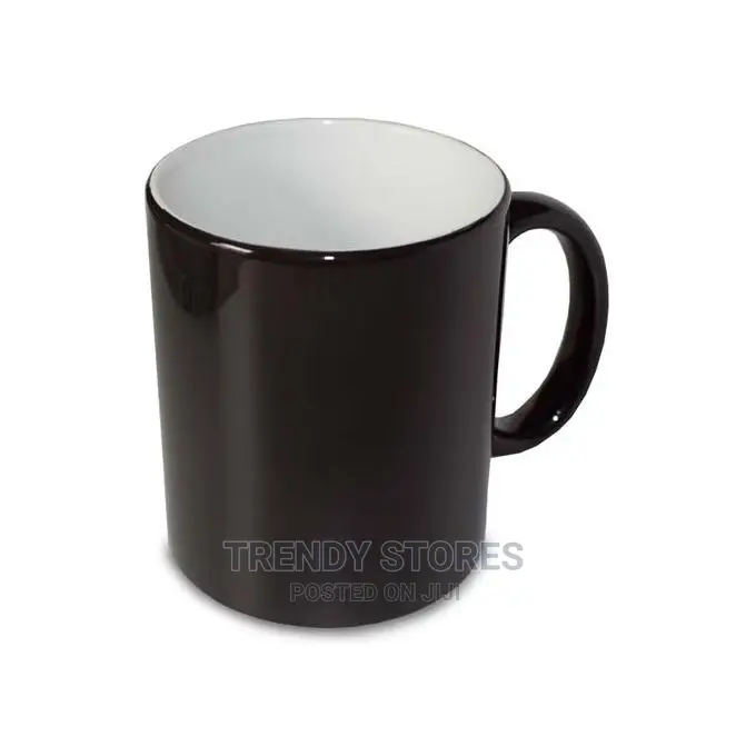 Magic Mugmagic Mug, Black Color: Heat Sensitive Color Changi