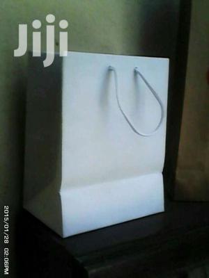 Gift Bags White Shinny & Brown